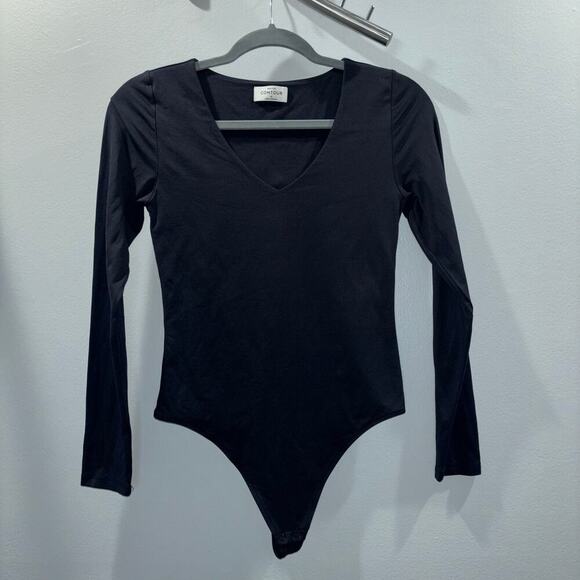 Aritzia Babaton Contour Long Sleeve Bodysuit Black Size Medium - Picture 7 of 15